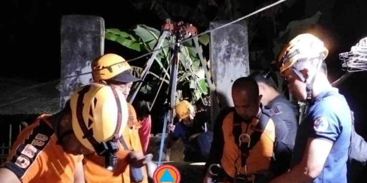 Kambing Terperosok ke Sumur 20 Meter di Lembeyan, BPBD Magetan Lakukan Evakuasi