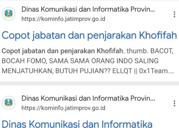 Website Dinas Kominfo Jatim Down Akibat Serangan Hacker