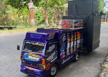 Miniatur Sound Horeg untuk Anak-anak di Tuban dengan Musik DJ dan Lampu