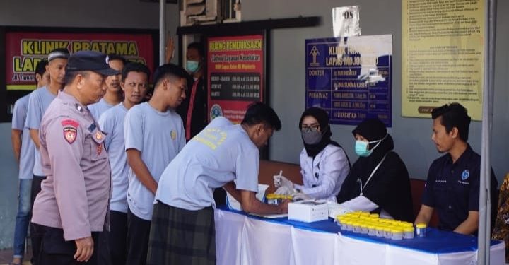 Tes Urine di Lapas Mojokerto, Tegaskan Komitmen Perangi Narkoba