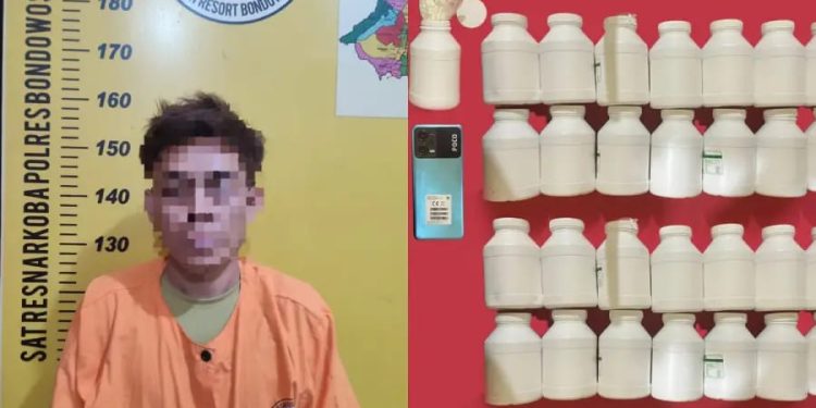 Gerebek Pengedar 25 Ribu Butir Pil Ilegal di Wonosari oleh Polres Bondowoso