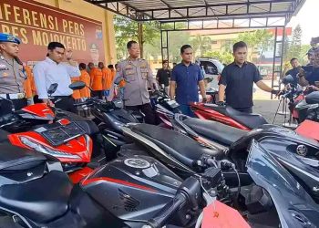 Enam Komplotan Curanmor Diamankan Polres Mojokerto Usai Beraksi di Empat TKP Berbeda