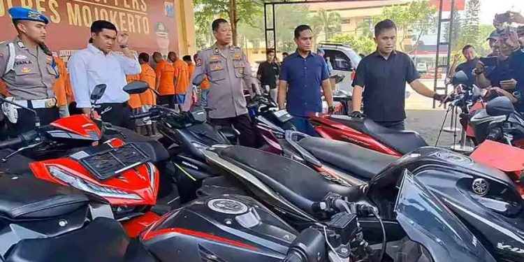 Enam Komplotan Curanmor Diamankan Polres Mojokerto Usai Beraksi di Empat TKP Berbeda