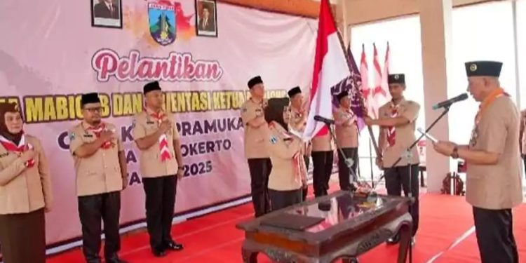 Pelantikan Wali Kota Mojokerto Sebagai Ketua Mabicab Pramuka 2024 hingga 2029