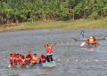 Festival Dayung Perahu Tejoasri di Bengawan Mati Lamongan Selain Pacu Jalur