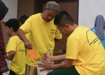Latihan Warga Binaan Lapas Kediri Membuat Sabun Ramah Lingkungan untuk Kemandirian