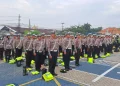 Kesiapan Anggota Satlantas Polrestabes Surabaya Jaga Warga Saat Musim Hujan