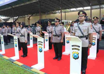 Jelang Akhir Tahun, Polres Mojokerto Kota Ganti Pejabat Utama dan Kapolsek