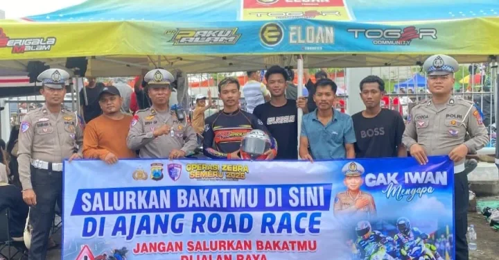 Polres Pamekasan Gunakan Jatim Racing Series untuk Sosialisasi Tertib Lalu Lintas