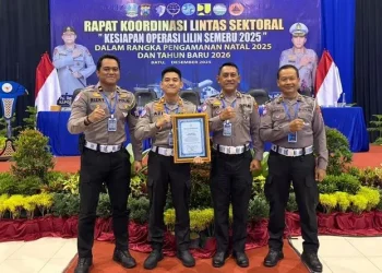 Satlantas Polres Tuban Mendapat Penghargaan Atas Penanganan Balap Liar