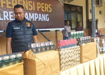 Polres Sampang Gagalkan Jutaan Rokok Ilegal, Pelaku Distribusi ke Luar Madura Masih Misterius