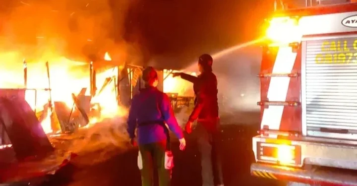 Sayuran di Pamekasan Ludes Terbakar di Warung