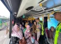 Pasca Pelemparan Kaca, Satlantas Gresik Tingkatkan Keamanan Bus Trans Jatim